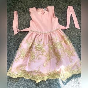 Tahari Girl Size 6X Pink Dress